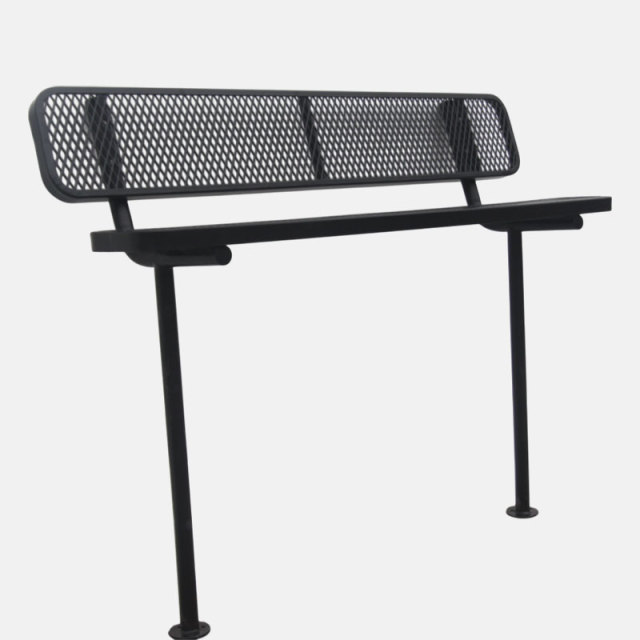 Expanded Metal Park Bench - Thermoplastic Coated Finish