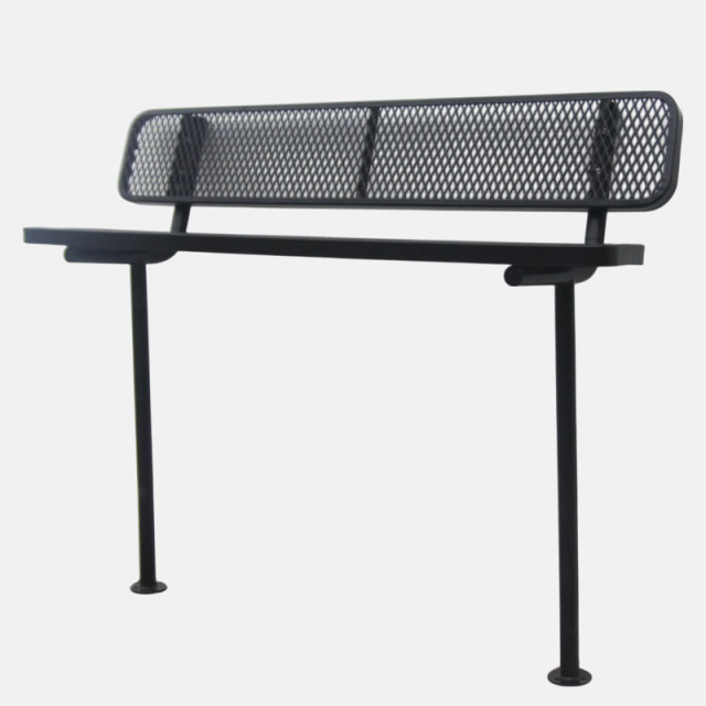 Expanded Metal Park Bench - Thermoplastic Coated Finish