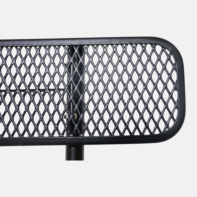 Expanded Metal Park Bench - Thermoplastic Coated Finish
