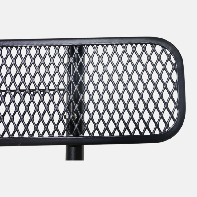 Expanded Metal Park Bench - Thermoplastic Coated Finish