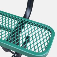 Commercial Dog Park Bench - 6ft Durable Green Outdoor Bench