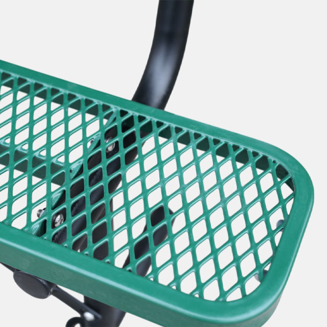 Commercial Dog Park Bench - 6ft Durable Green Outdoor Bench