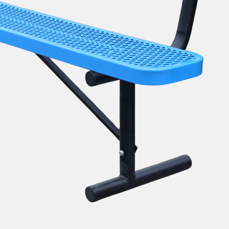 Dog Park Bench - 6ft Blue Paw Print Desig
