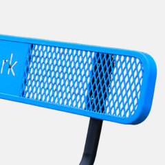 Dog Park Bench - 6ft Blue Paw Print Desig
