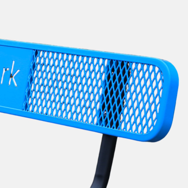 Dog Park Bench - 6ft Blue Paw Print Desig