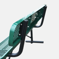 Commercial Dog Park Bench - 6ft Durable Green Outdoor Bench