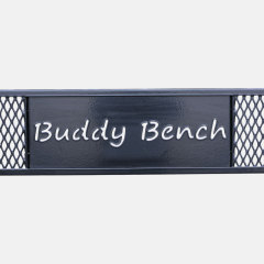 Heavy-Duty Outdoor Dog Park Bench with Backrest