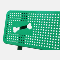 4ft Dog Park Bench - Portable Pet-Friendly Bench with Bone Design