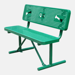 4ft Dog Park Bench - Portable Pet-Friendly Bench with Bone Design