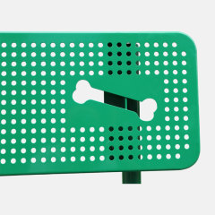 4ft Dog Park Bench - Portable Pet-Friendly Bench with Bone Design