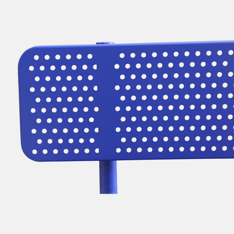 Steel Park Bench Perforated Weatherproof Durable – Arlau
