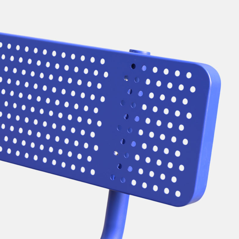 Steel Park Bench Perforated Weatherproof Durable – Arlau