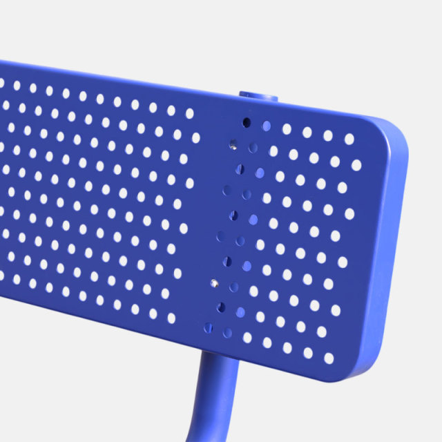 Steel Park Bench Perforated Weatherproof Durable – Arlau