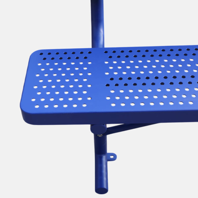 Steel Park Bench Perforated Weatherproof Durable – Arlau