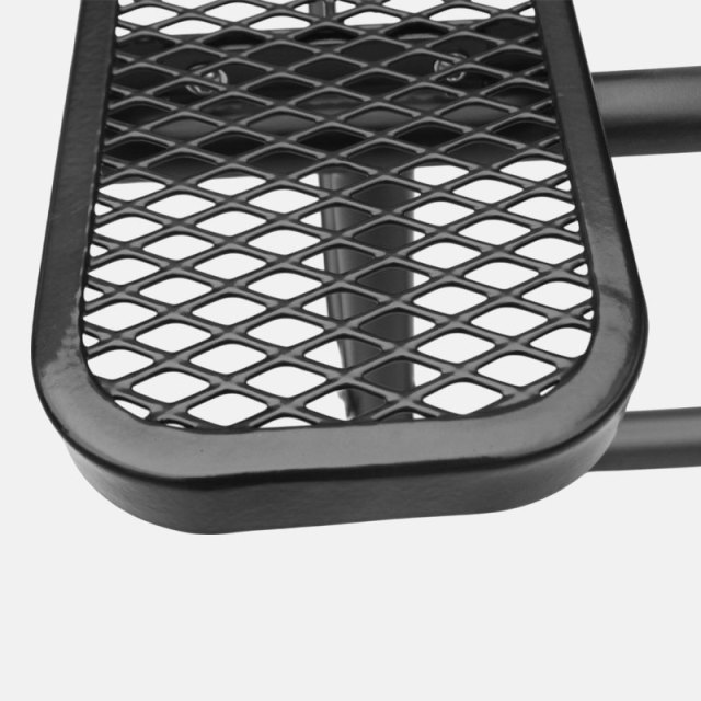 Outdoor Bench Perforated Steel Mesh Thermoplastic - Arlau