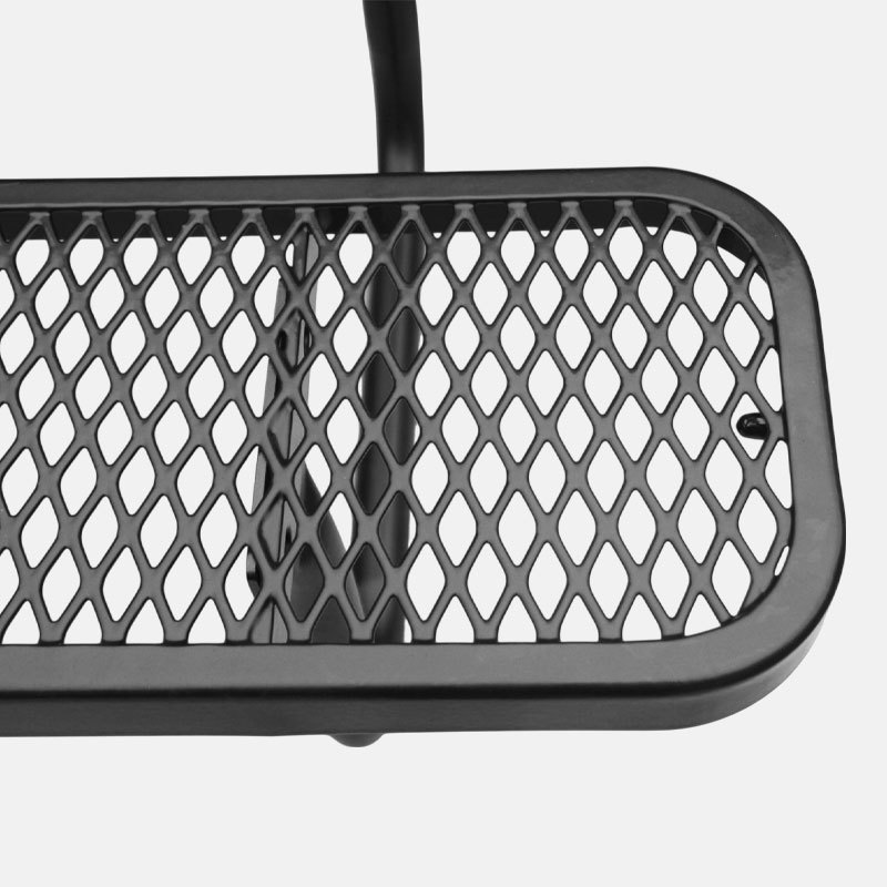 Outdoor Bench Perforated Steel Mesh Thermoplastic - Arlau