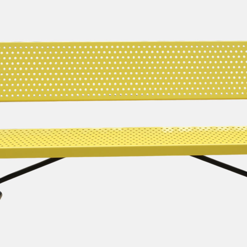 Thermoplastic Coated Outdoor Bench - Rust and UV Resistant Arlau