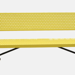 Thermoplastic Coated Outdoor Bench - Rust and UV Resistant Arlau