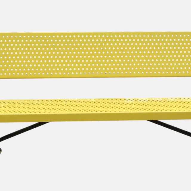 Thermoplastic Coated Outdoor Bench - Rust and UV Resistant Arlau