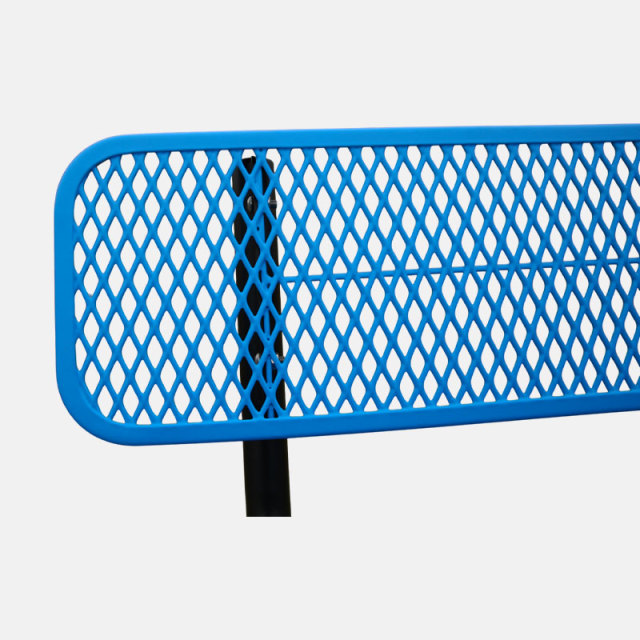 Thermoplastic Bench - 6ft & 8ft Metal Mesh Outdoor