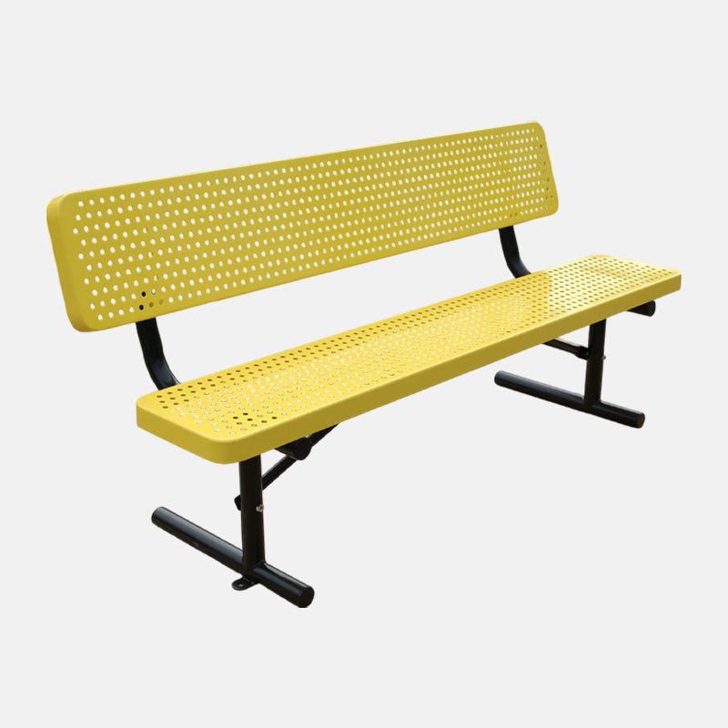 Thermoplastic Coated Outdoor Bench - Rust and UV Resistant Arlau