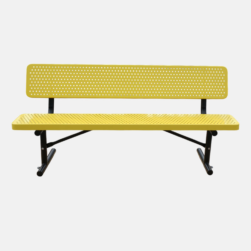 Thermoplastic Coated Outdoor Bench - Rust and UV Resistant Arlau