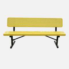 Thermoplastic Coated Outdoor Bench - Rust and UV Resistant Arlau