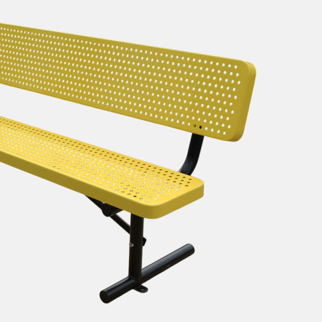 Thermoplastic Coated Outdoor Bench - Rust and UV Resistant Arlau