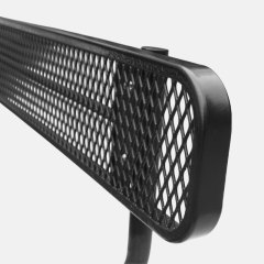 Outdoor Bench Perforated Steel Mesh Thermoplastic - Arlau