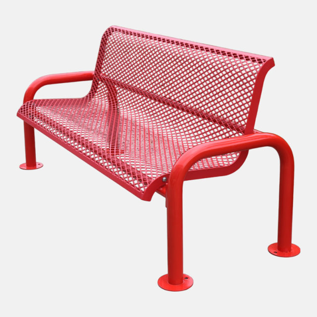 Commercial Outdoor Bench - Heavy-Duty Thermoplastic Coated Seating