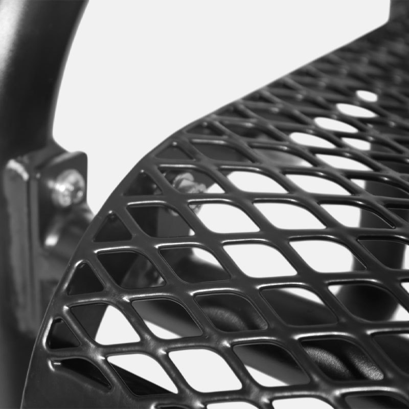 Steel Bench - 6ft Outdoor with Backrest & Plastisol