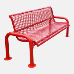 Commercial Outdoor Bench - Heavy-Duty Thermoplastic Coated Seating