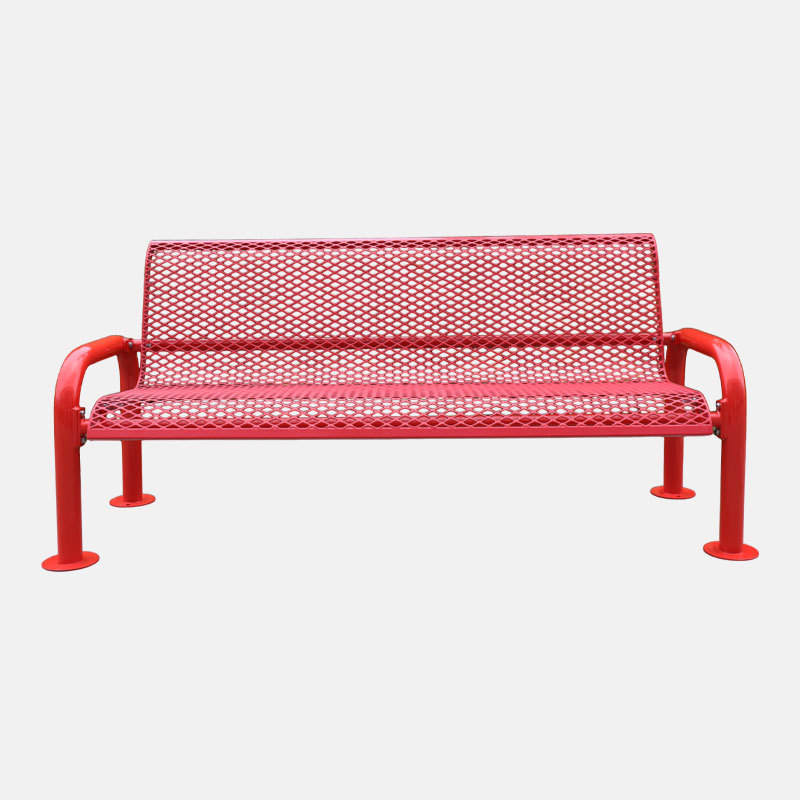 Commercial Outdoor Bench - Heavy-Duty Thermoplastic Coated Seating