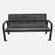8 Foot Outdoor Bench with Armrests U Leg - yalau