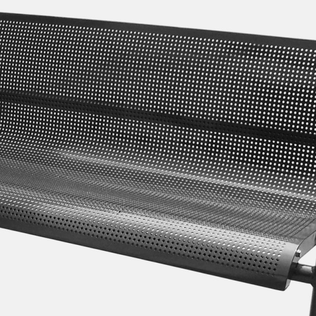 8 Foot Outdoor Bench with Armrests U Leg - yalau