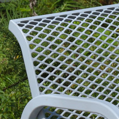 Garden Bench - 6ft Grey Thermoplastic Coated Metal