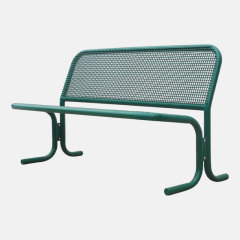 Green Wire Mesh Garden Bench - Durable 4ft Outdoor Seating by Arlau