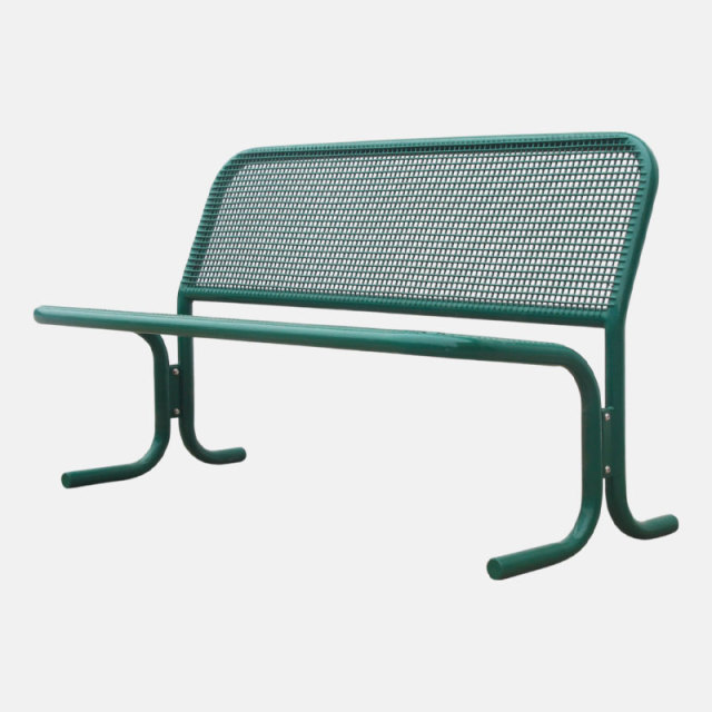 Green Wire Mesh Garden Bench - Durable 4ft Outdoor Seating by Arlau