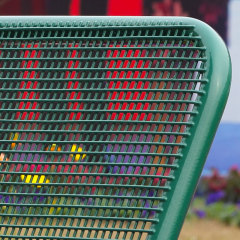 Green Wire Mesh Garden Bench - Durable 4ft Outdoor Seating by Arlau