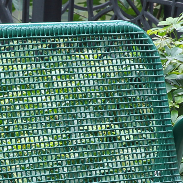 Metal Bench - 6ft Outdoor Public Seating with Back