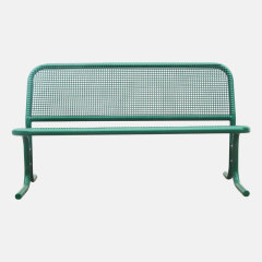 Green Wire Mesh Garden Bench - Durable 4ft Outdoor Seating by Arlau