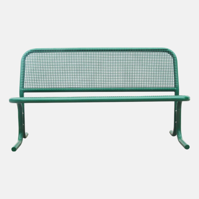Green Wire Mesh Garden Bench - Durable 4ft Outdoor Seating by Arlau