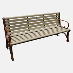 Cast Iron Garden Bench All-Weather Outdoor Seating