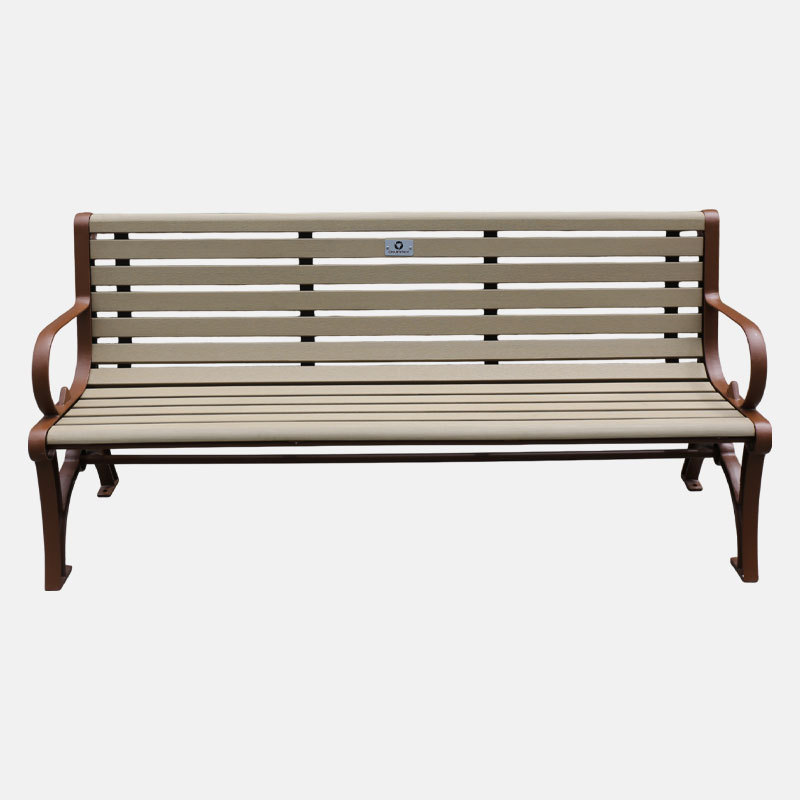 Cast Iron Garden Bench All-Weather Outdoor Seating