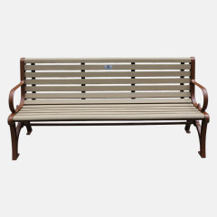 Cast Iron Garden Bench All-Weather Outdoor Seating