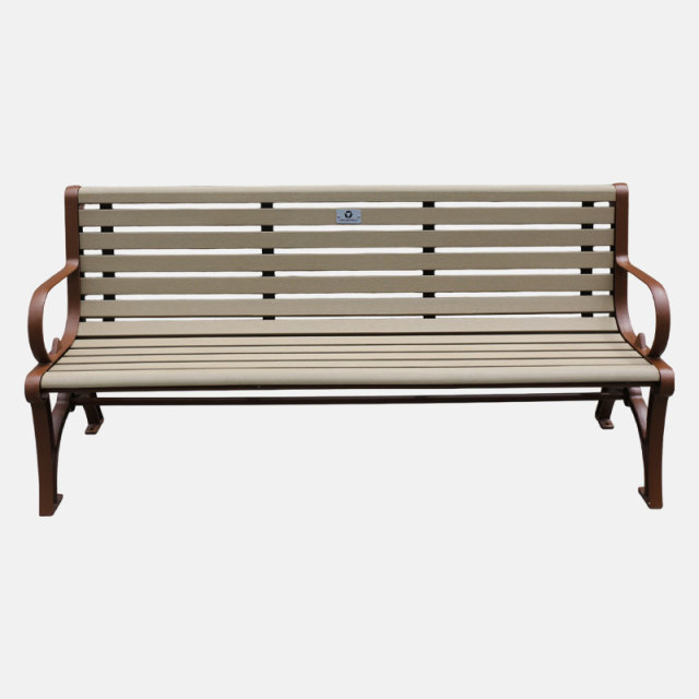 Cast Iron Garden Bench All-Weather Outdoor Seating