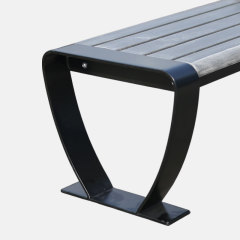 Eco-Friendly Backless 4ft  6ft Park Bench - Recycled HDPE - Arlau