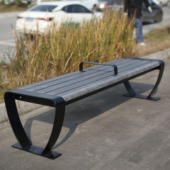 Eco-Friendly Backless 4ft  6ft Park Bench - Recycled HDPE - Arlau