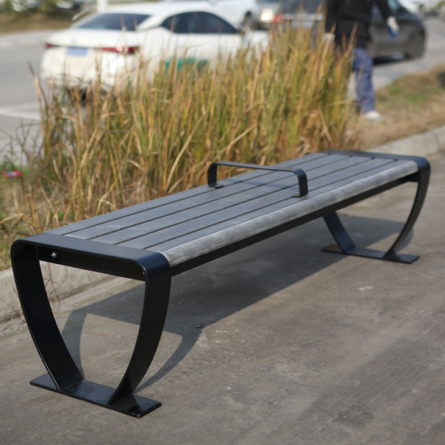 Eco-Friendly Backless 4ft  6ft Park Bench - Recycled HDPE - Arlau