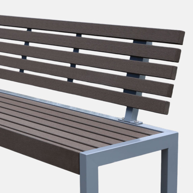 WPC Outdoor Garden Bench - Lightweight High Load-Bearing - Arlau